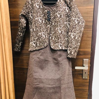 shop786 - style short kurti - pant set. Jacket attached. Length top:35