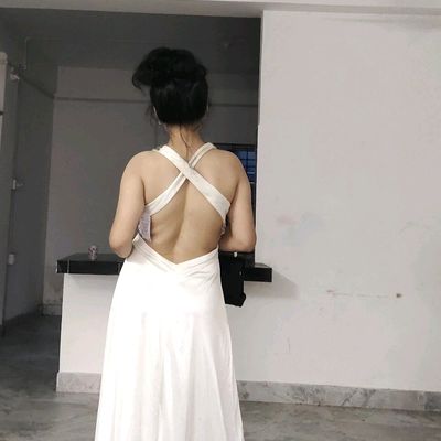 Anyways White Backless Dress – Styched Fashion