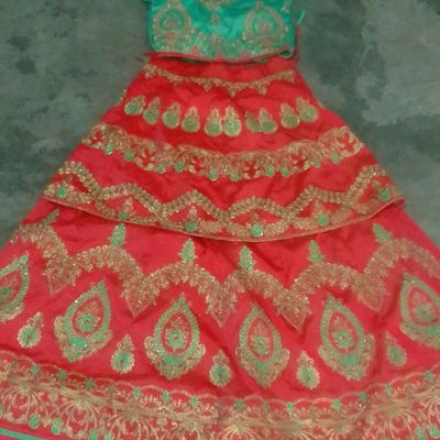 Buy Multi Colour Bridal Designer Lehenga Choli Online -