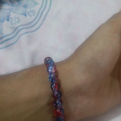 Spiderman beaded bracelet