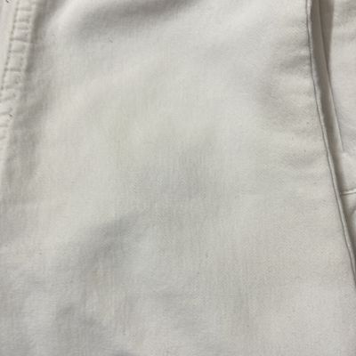 Albiate White Cotton Linen Denim Shirts by Proper Cloth