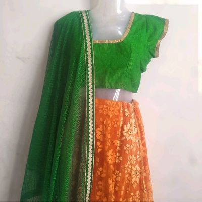 Mehndi Wear Festive Lehenga Choli | Wedding Shaadi Party Dress