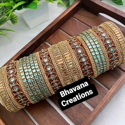 Buy online Handmade Silk Thread Grey Bangles Set Of 32 from Imitation  Jewellery for Women by Dishu for ₹509 at 43% off | 2024 Limeroad.com