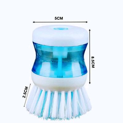 159 Plastic Wash Basin Brush Cleaner with Liquid Soap Dispenser (Multi –  maviyu4.com