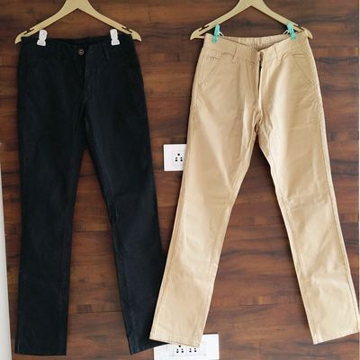 Buy CLARE&CLARA COMBO OF TWO ( BLUE-BROWN ) SLIM FIT REGULAR FORMAL TROUSERS  Online at Best Prices in India - JioMart.