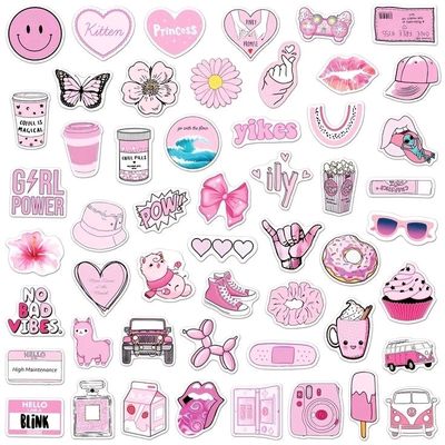 No Bad Vibes Pink Aesthetic Sticker