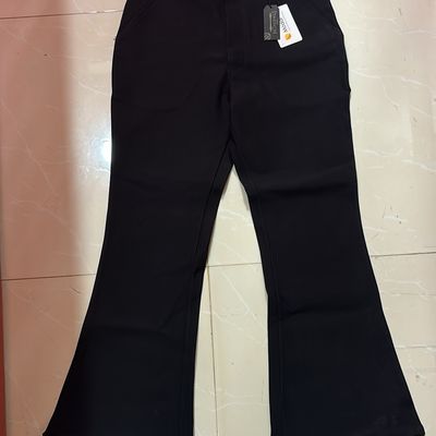 Women's Asymmetric Draped Frill Side Cigarette Trousers/ High Waisted  Ruffle Flare Bell Bottoms Pants /retro Boho/ Vintage 70s Fashion - Etsy