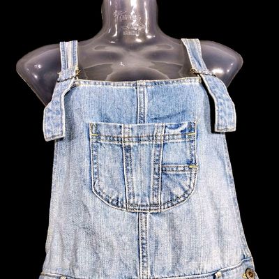 Tweeny Mini Girls Denim Jumpsuit Sleeveless Ruffle Jumpsuits Girls Denim  Overall (7-8 Yr) : Amazon.in: Clothing & Accessories