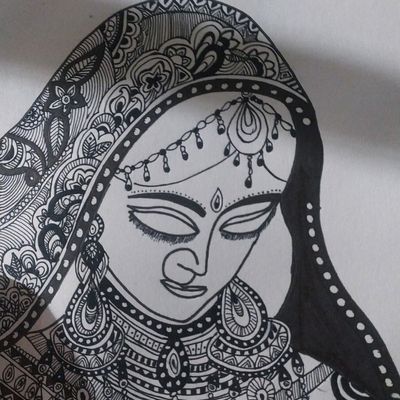 Beautiful Indian bridal wear fashion illustration in process work designed  … | Fashion illustration sketches dresses, Fashion design sketches, Dress  design sketches