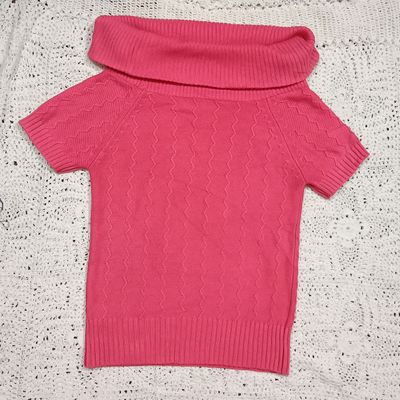 Half sales shoulder sweater