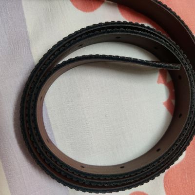 Dark Brown Woven Belt