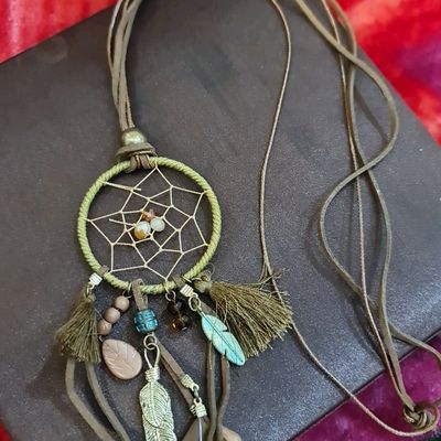 Spoo-Design | Dream catcher with tree of life, necklace and earrings | 925  silver jewelry sets