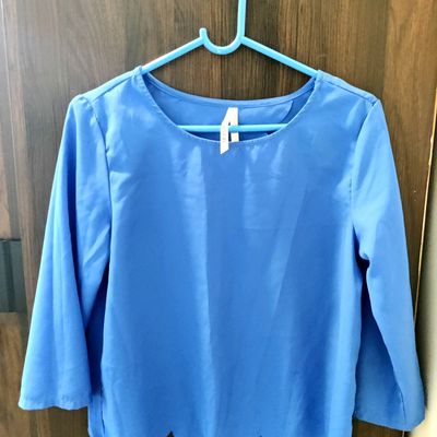 Tops & Tunics, Dressberry Back Open Royal Blue Top, Medium, Brand New, Hardly Used