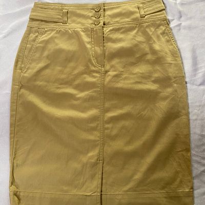Mini Boden 11-12YR Mustard Corduroy Skirt