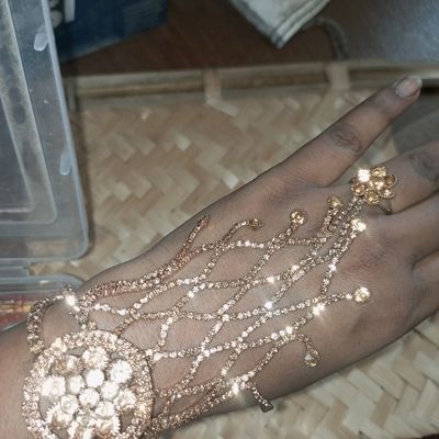 Silver Pave CZ Cubic Zirconia Bridal Wedding Bracelet & Earrings Set