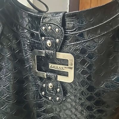 Buy GUESS Lovide Solid PU Zipper Closure Women's Sling Bag | Shoppers Stop