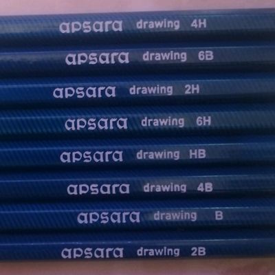 Apsara ASSORTED DRAWING Pencil HB-2B-4B-6B-8B-10B 6 PENCIL Art sketching, |  eBay