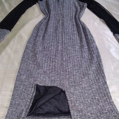 Premium Pale Grey Lace Bodycon Midi Dress | New Look
