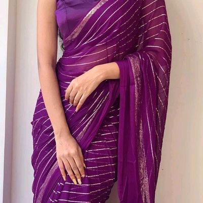 Pure Viscose Georgette Saree