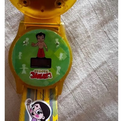 Character Watch Analog White Dial Unisex's Small Pictorial (Chota Bheem)