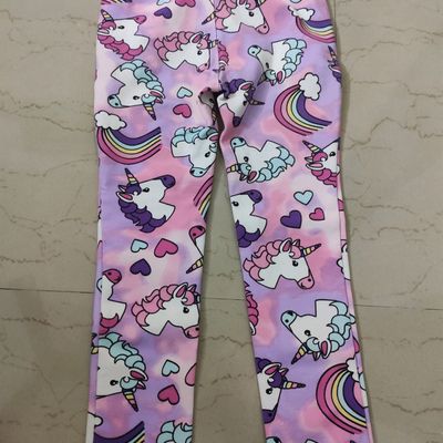 Kid Girl Unicorn Print Colorblock Elasticized Leggings Only $6.29 PatPat US  Mobile