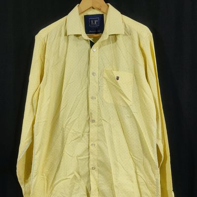 T-Shirts & Shirts, Louis Philippe Yellow Shirt (Men)