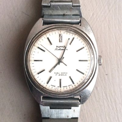 Hmt kohinoor grey dial mechanical watch - Timeticks