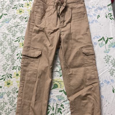 Jeans & Trousers, H&M skinny beige cargo pants