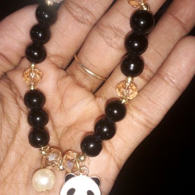 Girls Panda Charm Beaded Bracelet | SHEIN