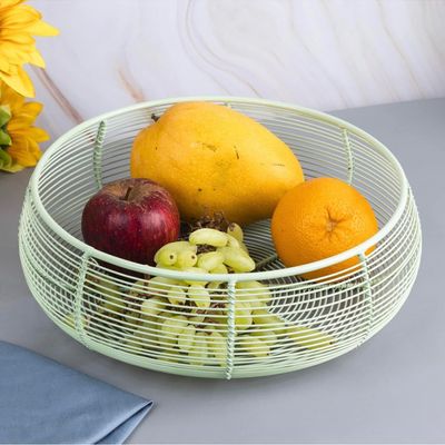 Vegetable and fruit basket, made of metal, Metal Wire Bread Fruit