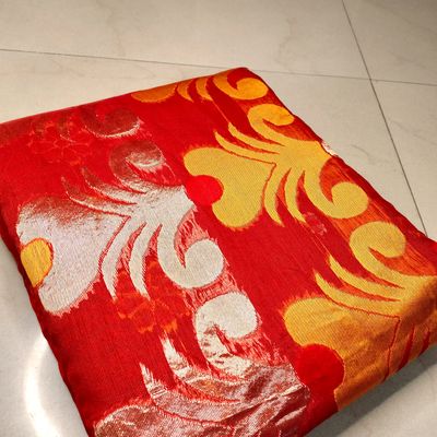 Red Soft Silk Handloom Saree With Jari Work – Shivansh Fab