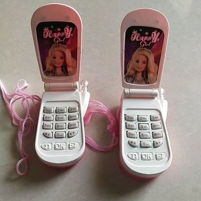 Toys Games 2pc Barbie Play Cell Phone Toy for Kids Toddlers