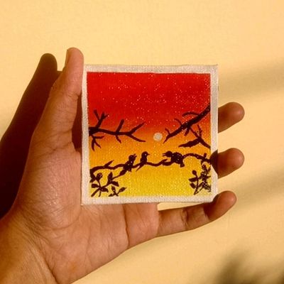 3 Paintings for beginners, 3 mini canvas paintings