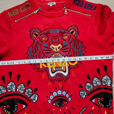 Sweats & Hoodies | Kenzo Paris sweatshirt red size L | Freeup