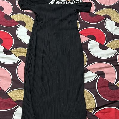 Buy Stylish Black Cotton Blend Solid Dresses For Women Online In India At  Discounted Prices