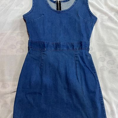 Who's That Girl Midi Dress - Washed Blue