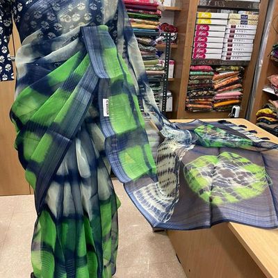 Buy BULSARI Printed Sambalpuri Cotton Blend Saree With Blouse-Multicolour|Pack  of 1|New Tready Saree Printed Saree Premium Quality Online at Best Prices  in India - JioMart.