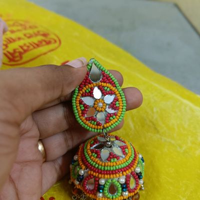 Republic Day / Independance Day Special Handmade Silk Thread Chandbali  Earrings at Rs 50/pair in Mumbai
