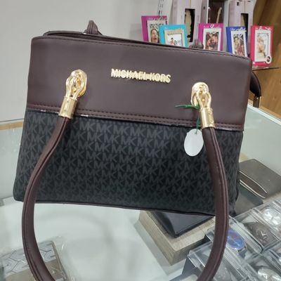 Amazon.com: Michael Kors KENLY LARGTE TOTE SHOULDER BAG SATCHEL (Brown PVC)  : Clothing, Shoes & Jewelry