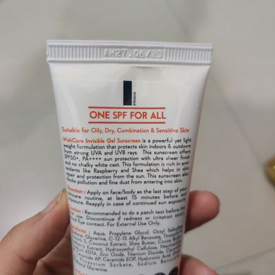 WishCare Invisible Gel Sunscreen SPF 50