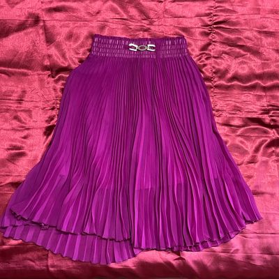 Theory Melania Purple Linen Blend Ruffled Skirt Size S. | Ruffle skirt,  Skirts, Clothes design