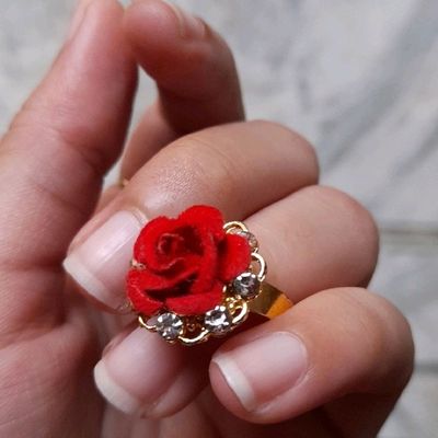 Red clearance rose ring