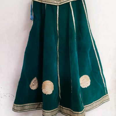 Classy Mehendi Green Color Net Designer Wedding Sangeet Wear Lehenga Choli  -3125144669