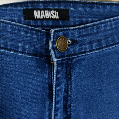 Jeans & Trousers, Madish Blue Stright Fit Jeans (Womens)