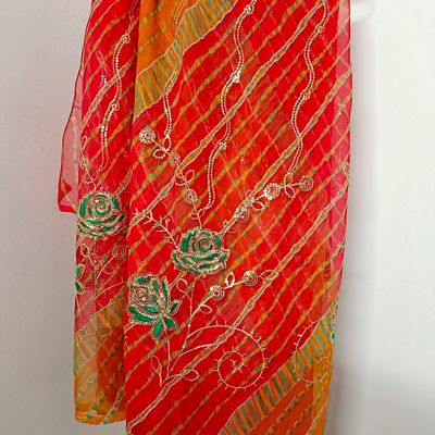 Buy Red Silk Rajasthani Saree For Women by Nazaakat by Samara Singh Online  at Aza Fashions.