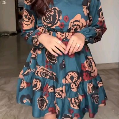 Cotton Jaipuri Printed Knee Length One Piece Dress, Size: Upto 42 inch at  Rs 170/piece in Jaipur