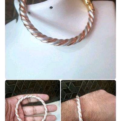 Louis Vuitton Half-Leather Half-Gold Metal Bracelet | eBay