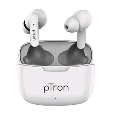 Headphones Speakers PTron Bassbuds Duo in Ear Wireless Earbuds