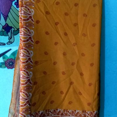 Saree Ghar Women's Bandhani Saree With Blouse Piece (yellow) : Amazon.in:  Fashion