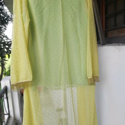 Buy Green Rayon Lurex Print Bandhani V Neck Shikha Kurta With Pant For  Women by Palak & Mehak Online at Aza Fashions.